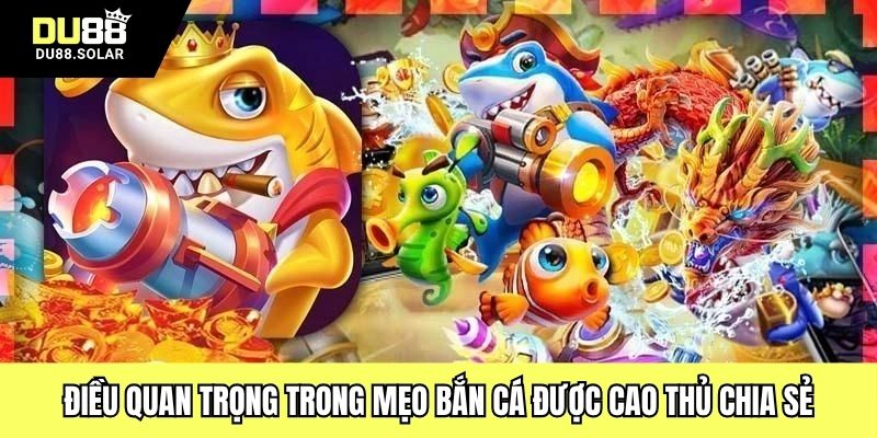 Điều quan trọng trong mẹo bắn cá được cao thủ chia sẻ