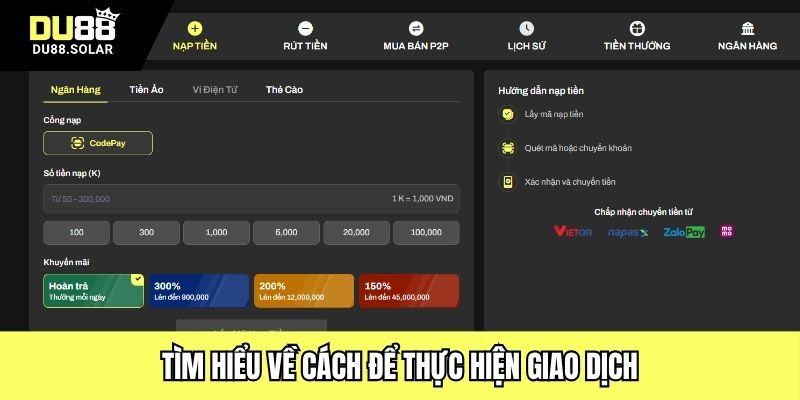 Tìm hiểu về cách để thực hiện giao dịch